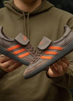 Женские кроссовки adidas spezial brown orange 37-39-40-418 фото