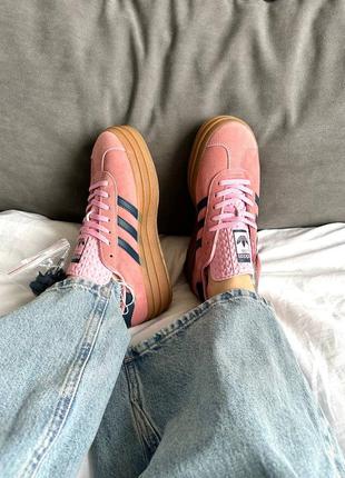 Adidas gazelle bold pink glow кроссовки розовые газель замша кеды газельки пенк 36 37 38 39 40 4110 фото