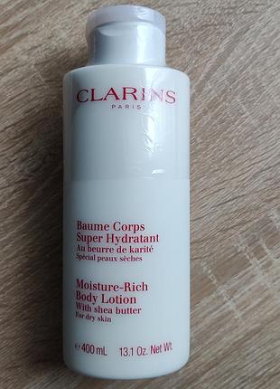 Молочко лосьон для тіла clarins moisture-rich body lotion 400 ml