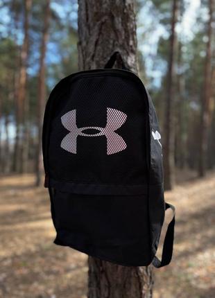 Рюкзак качественный удобный повседневный under armour городской портфель черный для подростка cпорт9 фото