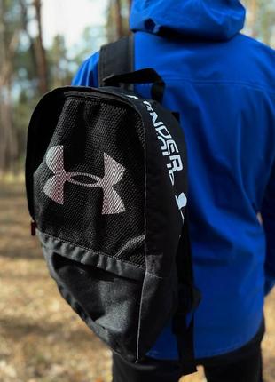 Рюкзак якісний зручний повсякденний under armour міський портфель чорний для підлітка спортивний5 фото