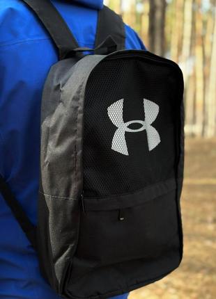 Рюкзак якісний зручний повсякденний under armour міський портфель чорний для підлітка спортивний10 фото