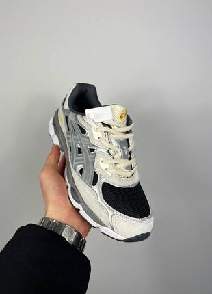 Кроссовки asics gel nyc clay grey black4 фото