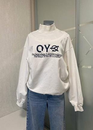 Мегакрутий стильний оверсайз світшот one size