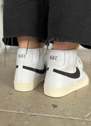 Nike blazer mid white7 фото