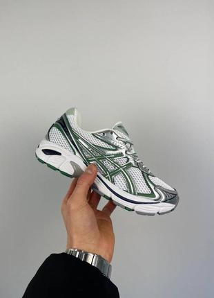 Кроссовки asics 1968-2160 white green3 фото