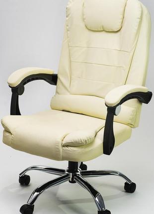 Кресло офисное diego бежевый3 фото