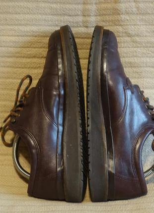 Отличные темно-коричневые кожаные туфли bally швейцария 5 1/2 р. ( 25 см.)7 фото
