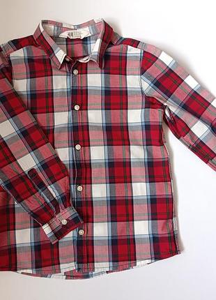 Стильная рубашка h&m размер 7-8 в идеальном состоянии