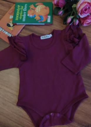 Модный бодик на милашку на 12 мес.