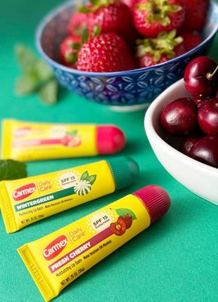 Carmex daily care увлажняющий бальзам для губ вишня spf 15. 10 г.