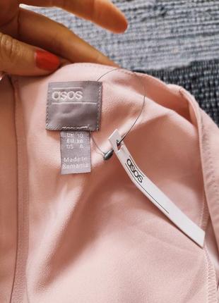 Asos платье розовое пудровое по фигуре карандаш футляр миди классическое с поясом8 фото