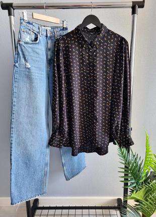 Рубашка блуза свободного кроя