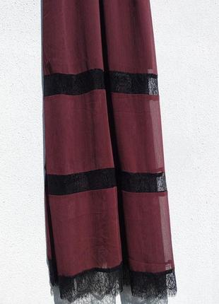 Длинное лёгкое платье в бельевом стиле с гипюром h&m3 фото