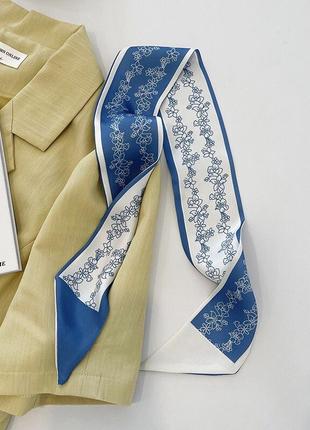12-4 хустинка-стрічка лента твіллі твилли шарфик платок для волос на шею на руку на сумку