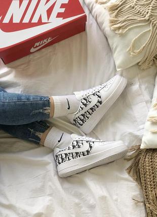 Кросівки nike air force 1 dior white кросівки