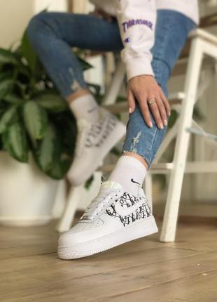 Кроссовки nike air force 1 dior white кросівки6 фото