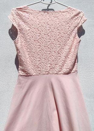 Нежное розовое платье коттон dorothy perkins7 фото