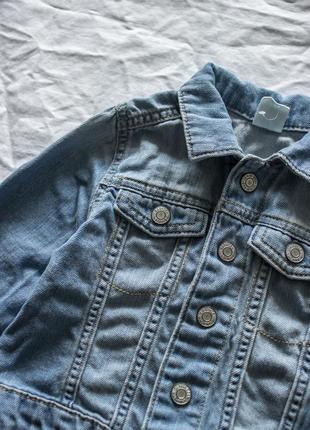 Джинсовая курточка джинсовка для мальчика для девочки унисекс 9 мес 12 мес2 фото