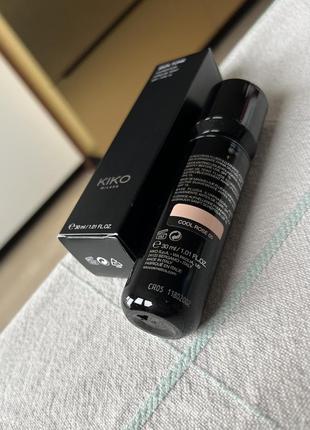 Kiko skin tone foundation cr 05 жидкий тональный крем с хайлайтером spf 15 mac clarins6 фото