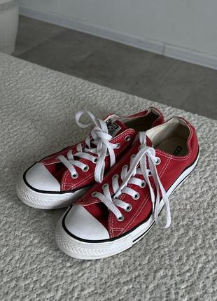 Красные оригинальные converse2 фото