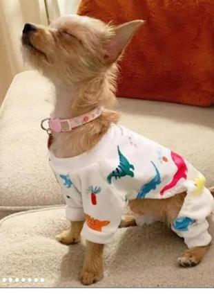 Пижамка для домашних любимцев, одежда для собак cutebone