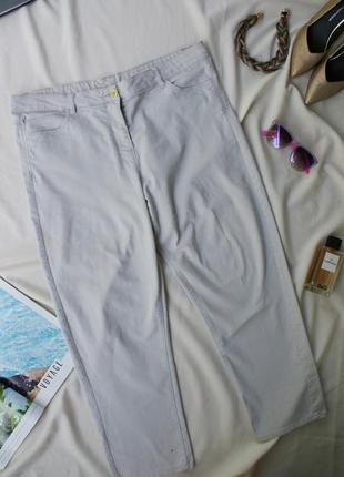 Базовые качественные светлые джинсы брюки plus size