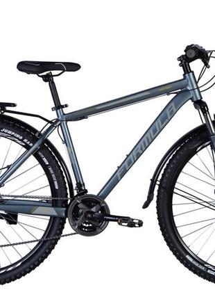 Велосипед al 29" formula motion plus am рама- " с багажником задн st с крылом pl 2024 (темно-сріблястий (м))