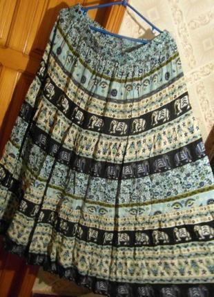 Вискозная отличная  юбка , евро размер  161 фото