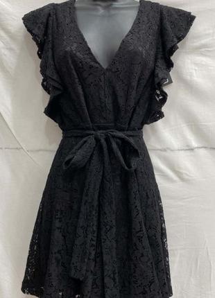 Новое кружевное платье в чёрном цвете от boohoo9 фото