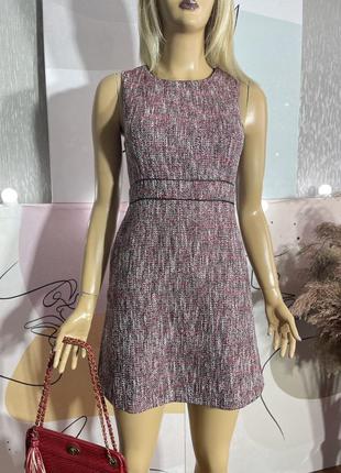 Твидовая мини платье с люрексом1 фото