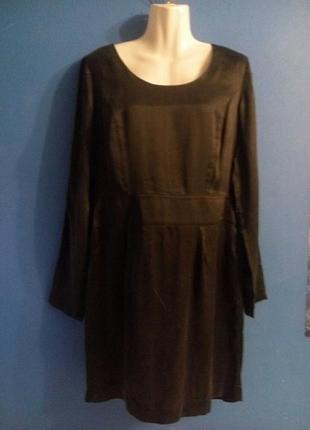 100% шовк ідеальне чорне базову сукню з відкритою спиною л2 фото