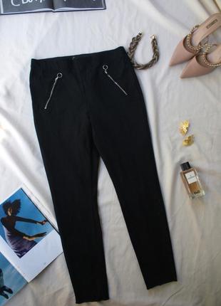 Брендовые брюки скины зауженные стрейчевые черные люкс качество от m&amp;s1 фото