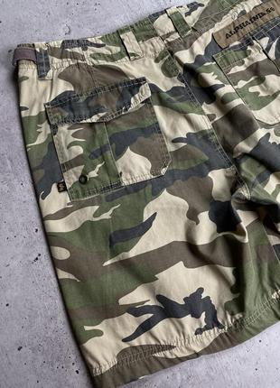 Шорты карго камуфляжные alpha industries camo7 фото