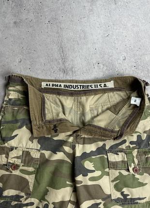 Шорты карго камуфляжные alpha industries camo10 фото