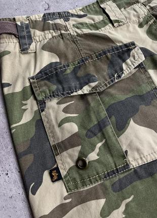 Шорты карго камуфляжные alpha industries camo8 фото