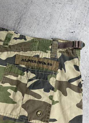 Шорты карго камуфляжные alpha industries camo9 фото