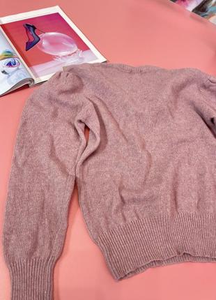 Нежный свитер (шерсть ягненка и ангора)6 фото