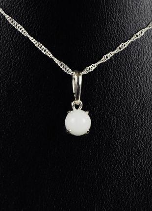 Срібний кулон нефріт арт. 771049