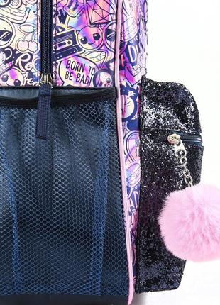 Рюкзак lol - pink casual fashion sparkly backpack3 фото