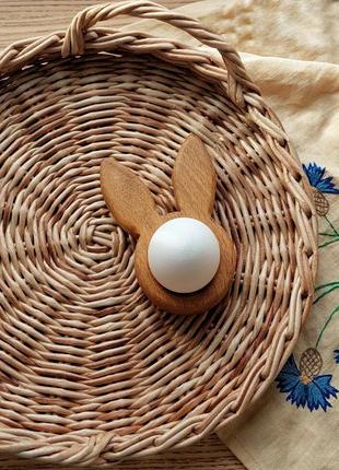 Подставка для яйца, крупнодной декор, кролик Пасхи1 фото