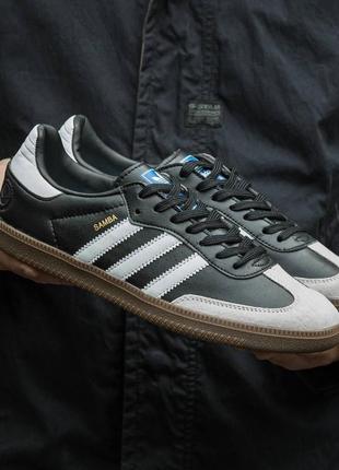 Мужские кроссовки adidas samba black 40-41-42-43-44-45