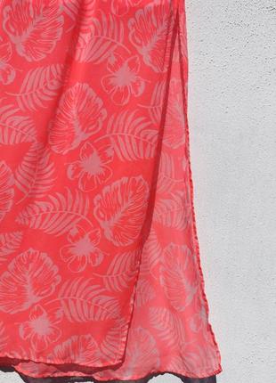 Яркая гелевая розовая юбка с высокими разрезами h&m4 фото