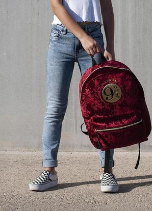 Рюкзак harry potter casual fashion velvet backpack2 фото