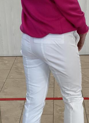 Білі вкорочені штани чиноси3 фото