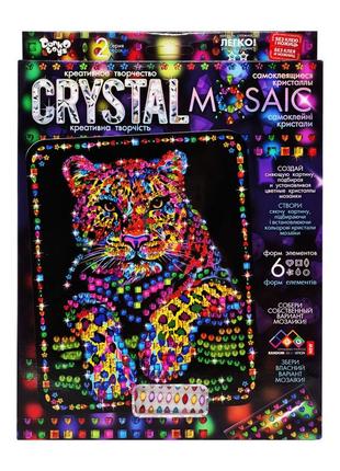 Креативна творчість "crystal mosaic леопард" crm-02-03, 6 форм елементів