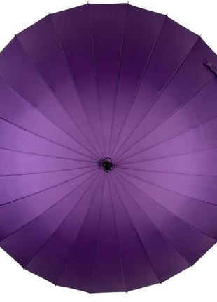Однотонна механічна парасоля-тростина на 24 спиці від toprain, фіолетовий, n 0609-63 фото