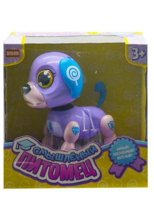 Інтерактивна іграшка кмітливий вихованець "цуценя" dison e5599-7  (фіолетовий)1 фото