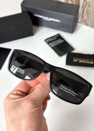 Сонцезахисні чоловічі окуляри на велике обличчя оправа пластик лінзи polarized5 фото