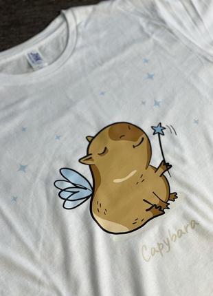 Футболка - "capybara" прикольна футболка з капібарою